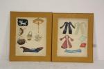 DERAIN André (attribué à) (1880-1954) Maquettes des accessoires de "l'Enlèvement"...
