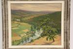 FAUCONNIER Emile Eugene (1857-1920) "Paysage" . Huile sur toile signée...