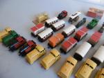MATCHBOX: Lot de 48 locomotives et wagons, TBE à N,...