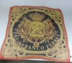 GIANFRANCO FERRE : Foulard à décor de blason aux lions...