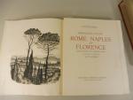 STENDHAL : Impressions d'Italie, Rome, Naples et Florence - gravures...