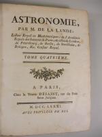 M. DE LA LANDE : Astronomie, Paris, Veuve Desaint, 1771,...