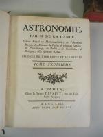 M. DE LA LANDE : Astronomie, Paris, Veuve Desaint, 1771,...
