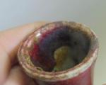 Vase de forme gourde en porcelaine sang de boeuf ,...