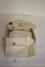 1 boite à cigares de lettres anciennes de FRANCE