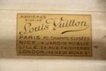 LOUIS VUITTON: Malle en cuir, intérieur compartiementé ( marqué Vuitton...
