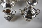 ALPHONSE DUTAC: Service à thé/café de style Art Nouveau en...