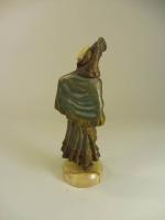BAILLY Charles (1830-1895) : Arlésienne, sculpture en bronze polychrome, visage...