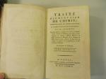 LAVOISIER : l Traité élémentaire de chimie, Paris, Cuchet, 1789,...