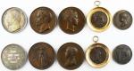 Napoléon III, ensemble de 5 médailles, une argent ø 50...