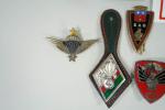 Lot de 26 insignes militaires essentiellement de la Légion étrangère,...