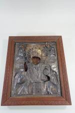 Saint Nicolas de Myre : Grande icône russe représentant Saint...