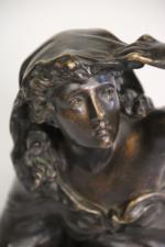 Henri Honoré PLÉ (1853-1922): "Femme et enfant" Sculpture en bronze...