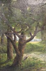 Auguste POINTELIN (1839-1933) " Paysage de sous-bois" Huile sur toile...