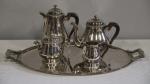 GALLIA pour CHRISTOFLE: Service à thé et café en métal...