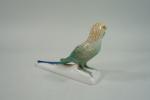 NEUHAUSER : Perroquet en porcelaine polychrome H : 11 cm