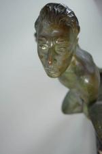 BAZZONI (1889-1973) Alberto : La Force. Epreuve en bronze à...