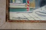 BRAYER Yves (1907-1990)  : Le pont à Chioggia, HST,...
