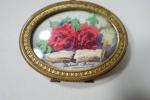 ODIN Blanche (1865-1957) : Livre aux deux roses, petite aquarelle...