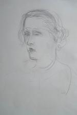 DUFY Raoul (attribué à) : Portrait de femme circa, 1927,...