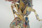 Marionnette articulée en carton peint, travail d'Asie du Sud -...