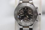 CARTIER Chronoscaph 21. Montre bracelet chronographe avec boitier de forme...
