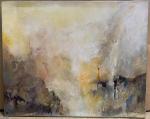Pierre PATUREAU (1924-2020) : Une cheminée. Huile sur toile signée...