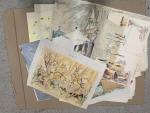 Pierre PATUREAU (1924-2020) : carton de dessins esquisses, projets de...
