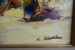 JEQUEL Christian (1935) : Marine corse, huile sur toile, signée...