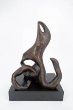 LAURENS Henri (1885-1954) : Le ruban, épreuve en bronze à...