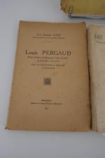 Ensemble de 3 volumes comprenant : 
- PERGAUD Louis :...