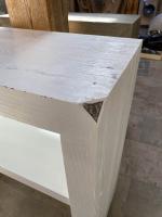 Chevet "cube" COUVENT DES MINIMES en bois laqué blanc, 45cm...