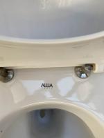 WC suspendu ALLIA en céramique , avec abattant mitigeur KUBRIX...