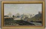 Joseph HURARD (1887-1956), "Paysage provençal".  Huile sur panneau, signée...