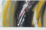 FICHET Pierre (1927 - 2007). "Abstraction". Gouache signée en bas...