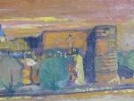 TRANCHAND, G. 20ème siècle. "Vue d'Angers", huile sur isorel signée...