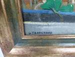 TRANCHAND, G. 20ème siècle. "Vue d'Angers", huile sur isorel signée...