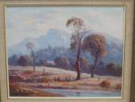 LES GRAHAM "Hazy afternoon, Carpenter Valley NSW" huile sur toile...