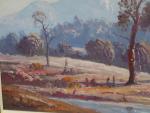 LES GRAHAM "Hazy afternoon, Carpenter Valley NSW" huile sur toile...