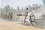 DRAKE, Tom (d'après). "Saumur, école de cavalerie" : travail individuel...