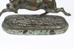 JOIRE, Jean (1862-1950). Cheval au galop. Bronze à patine verte...