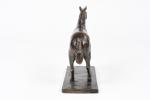 Maurice GUILLAUME XXème siècle. "cheval libre", Bronze à patine brune...