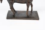 Maurice GUILLAUME XXème siècle. "cheval libre", Bronze à patine brune...