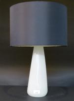 PIED de lampe en verre de Murano, étiquette sous la...