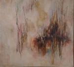 DMITRIENKO Pierre (1825-1974). "Abstraction", huile sur toile signée en bas...