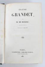 BALZAC. 
Eugénie Grandet. 
Paris: Charpentier, 1839.
Seconde édition remaniée, et la...