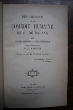 BALZAC.
OEuvres complètes. Paris: Houssiaux, 1854-55, 20 volumes in-8 reliés demi-chagrin...