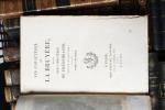 (LITTÉRATURE XIXème).
26 volumes reliés dont;: LA BRUYERE: Caractères, Paris: Lefevre,...