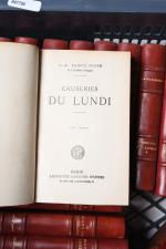 (LITTERATURE). 
LOT de 29 volumes dont: SAINTE-BEUVE: Causeries du Lundi....