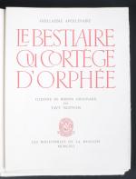 APOLLINAIRE (Tavy NOTTON, ill.). "Le Bestiaire ou Cortège d'Orphée". Illustré...